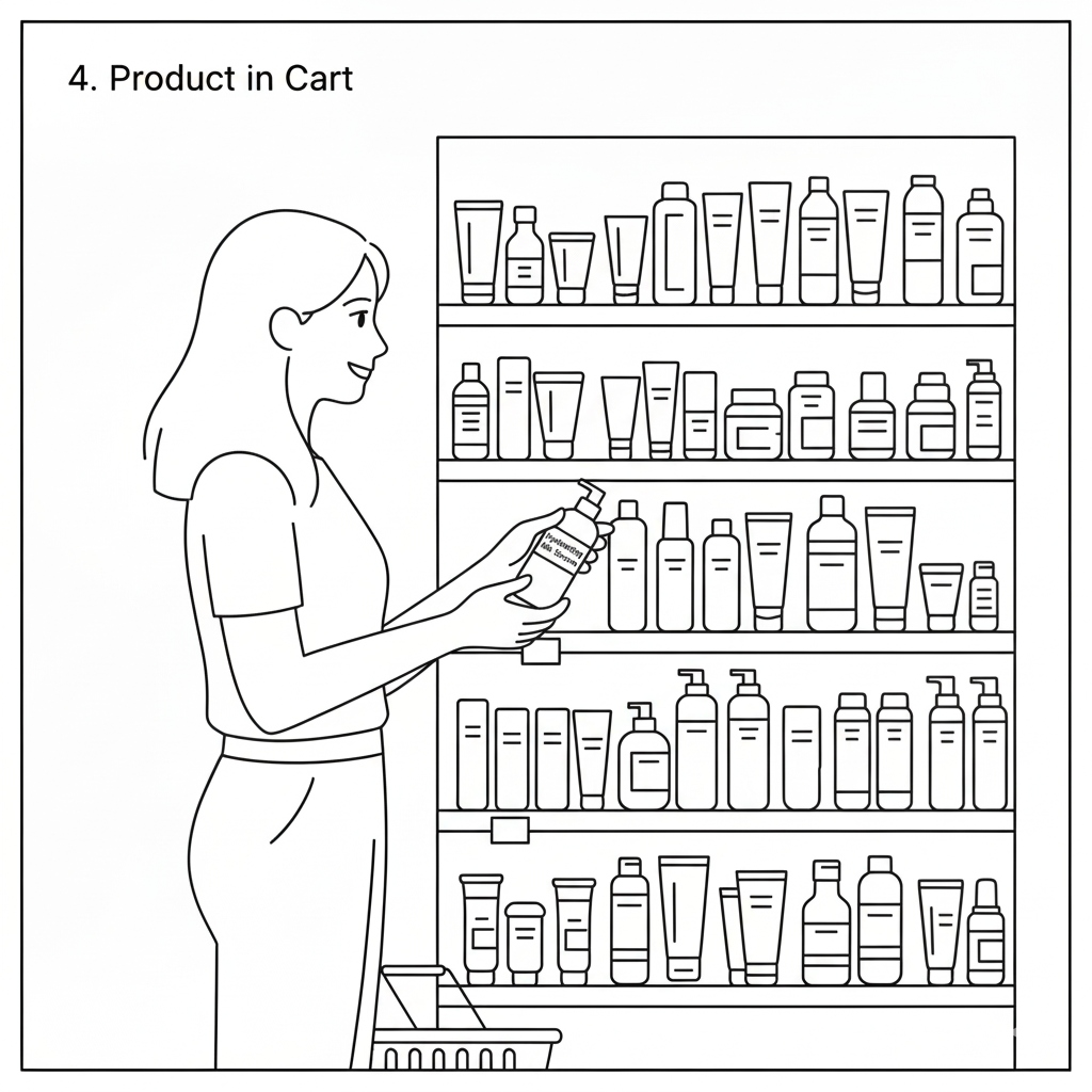 Product in cart